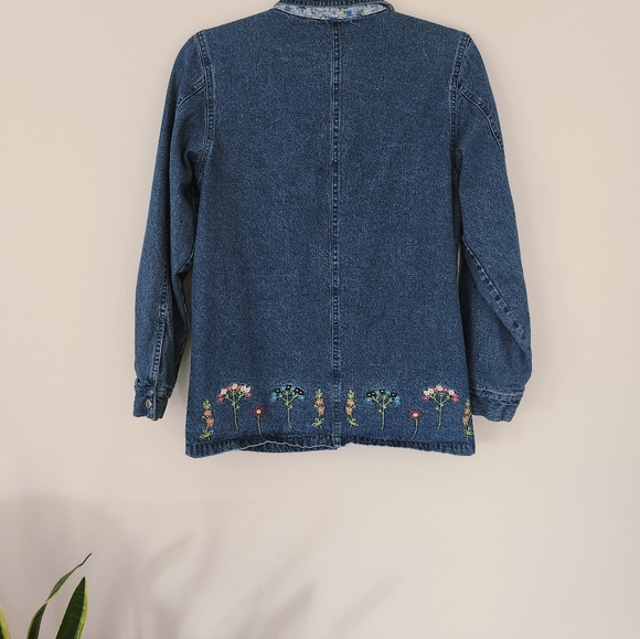 Denim Embroderd Jacket - Picture 5 of 6